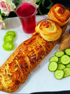 عکسی از دستور نان صبحانه پنیر و جعفری