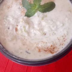 A picture of Lauki(bottle gurd) Ka raita.
