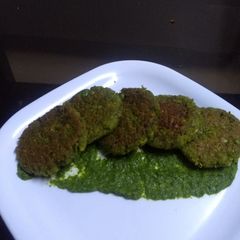 A picture of Green Peas Tikki.