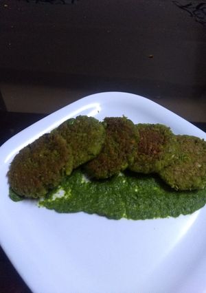A picture of Green Peas Tikki.