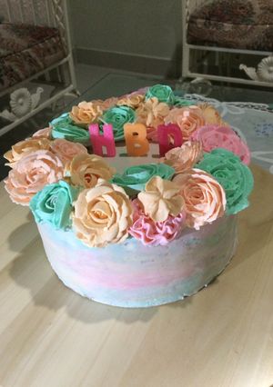 Foto resep Vanilla Birthday Cake