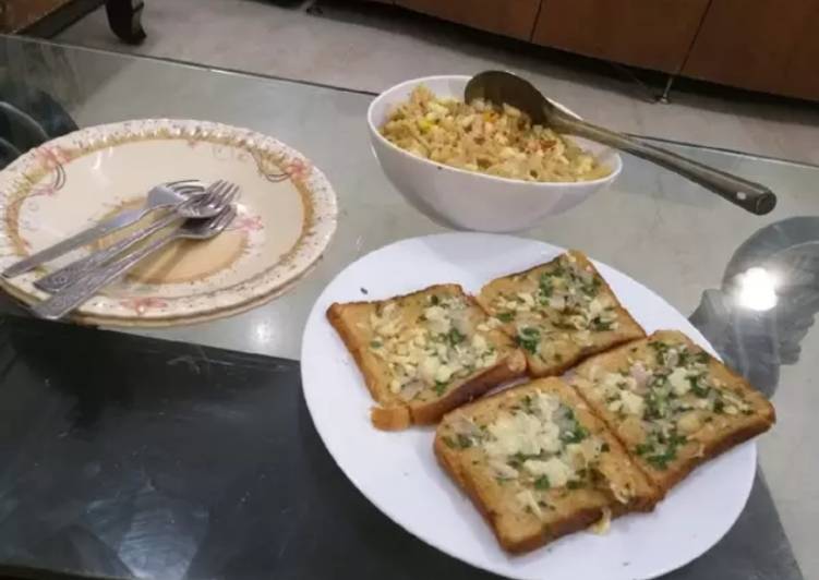 Steps to Prepare Super Quick Homemade Garlic bread