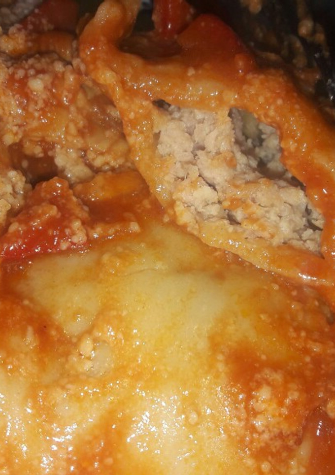 Una foto de Ravioles de pollo con masa muy fácil