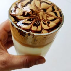 A picture of Dalgona Coffee.