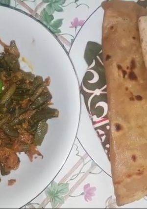 A picture of Masala bhindi.
