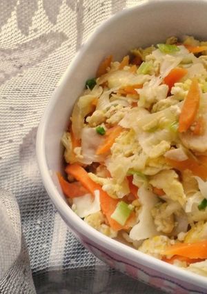 A picture of Cabbage and Carrots Stir Fry.
