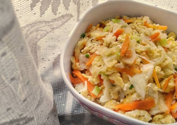 Steps to Make Super Quick Homemade Cabbage and Carrots Stir Fry
