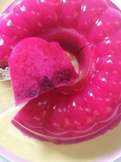 Foto resep Puding Buah Naga Merah