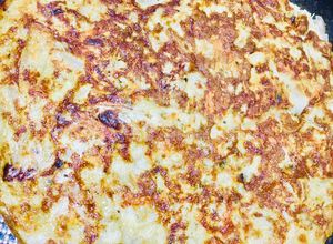 Una foto de TORTILLA DE REPOLLO BLANCO 😋🥕🤗🧅🤩