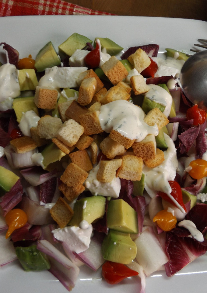 Una foto de Ensalada de endivias rojas