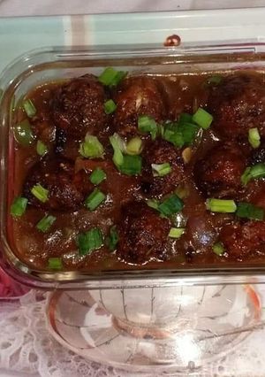 A picture of Cabbage Manchurian.