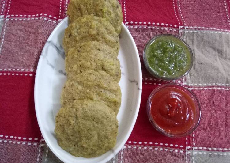 Easiest Way to Special At Home Oats spinach Idli