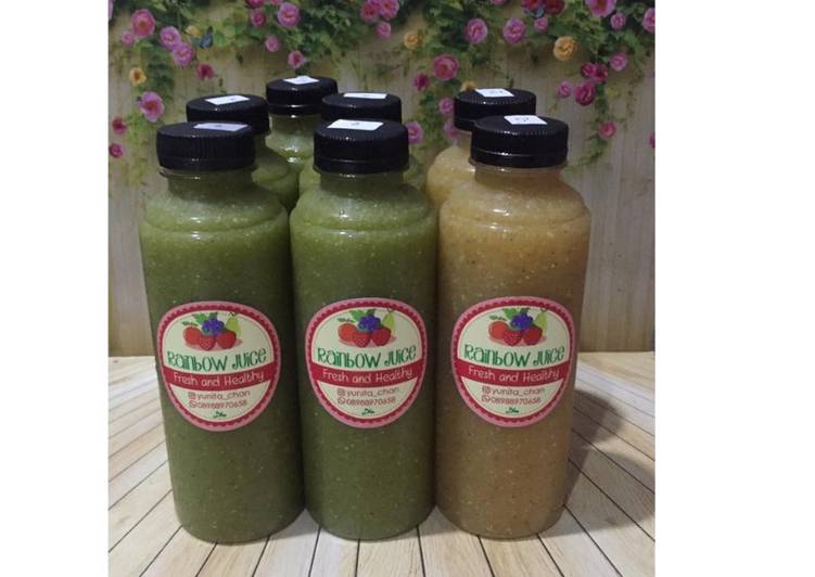 Resep Diet Juice Pokchoy Kiwi Mango Chiaseed yang Lezat