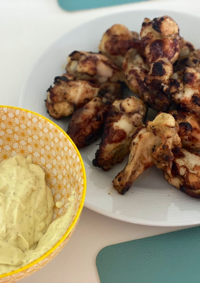 Una foto de Alitas de pollo súper jugosas en freidora de aire Innsky
