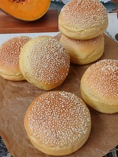 Foto resep Burger Pumpkin Bun