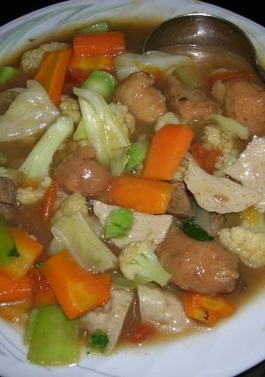 Foto resep Cap jay Salmon n bakso