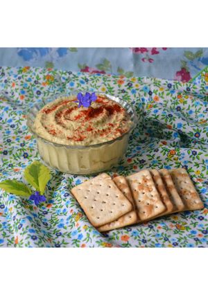 Una foto de Dip de arvejas y queso crema🫛