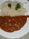 Beans with coconut milk or fresh milk