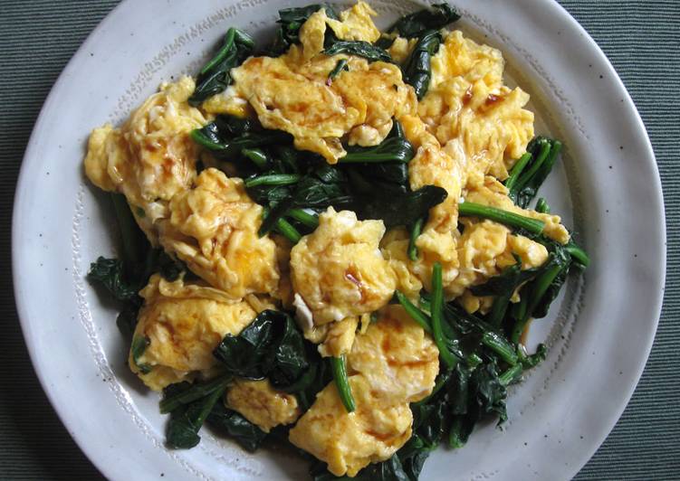 Easiest Way to Make Any-night-of-the-week Just Spinach &amp; Eggs