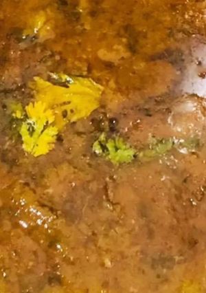 A picture of Chana dal tamater curry.