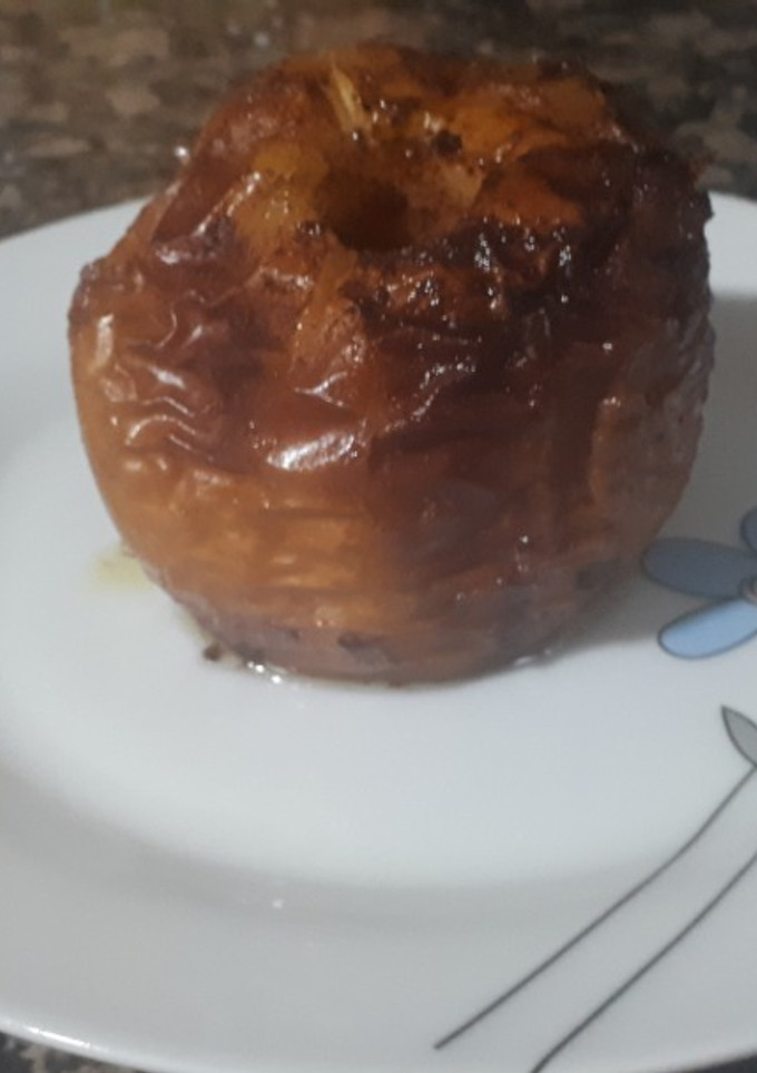Una foto de Manzana al horno con canela