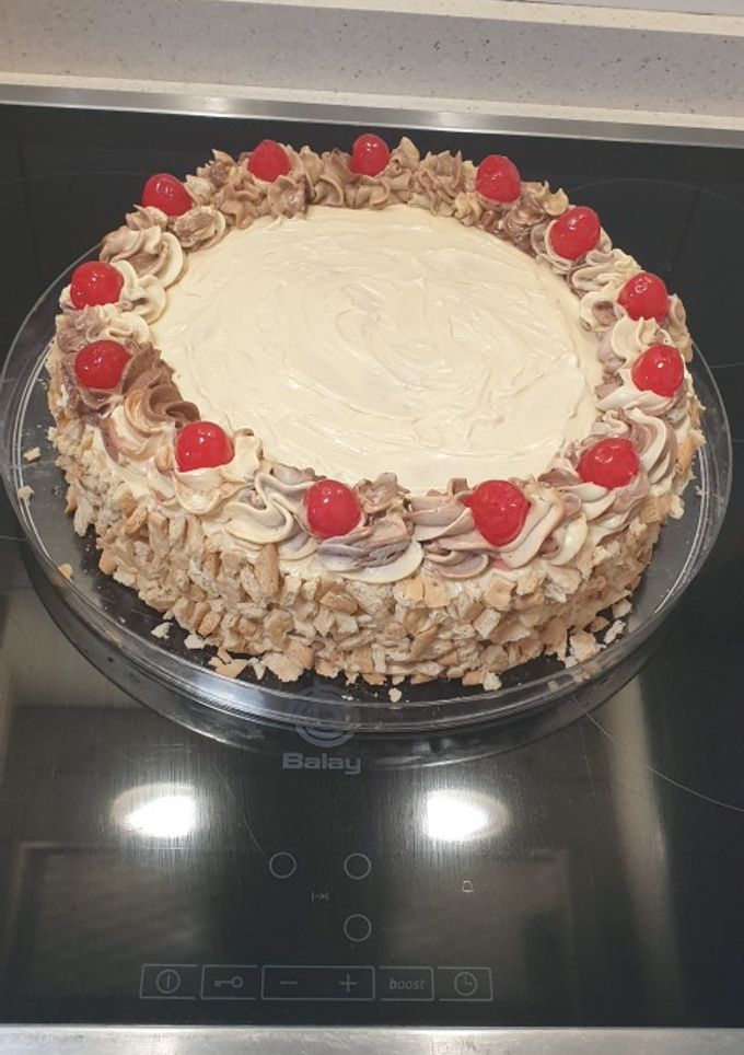 Una foto de Tarta de galletas con moka