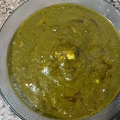 A picture of Palak Paneer.