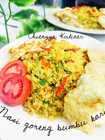 Cara Bikin Nasi goreng bumbu kari Enak Dan Mudah