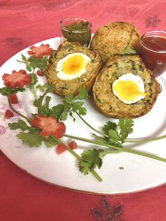एग एंड चिकन दोहरा कबाब (Egg & Chicken Dohara Kabab recipe in Hindi) रेसिपी मुख्य फोटो