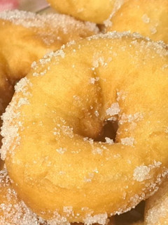 A picture of Potato Doughnuts 🥔🥯🥳.