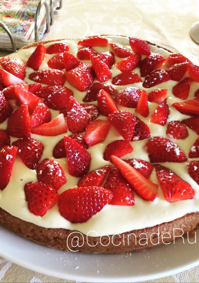 Una foto de Tarta de fresas🍓