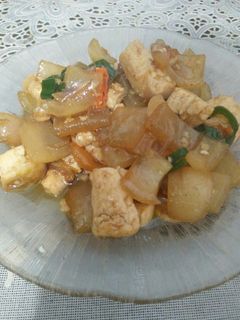 Foto resep Tumis kikil dan tahu cabe ijo