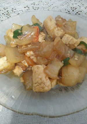 Foto resep Tumis kikil dan tahu cabe ijo