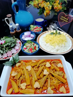عکسی از دستور خورش بامیه الهام پز