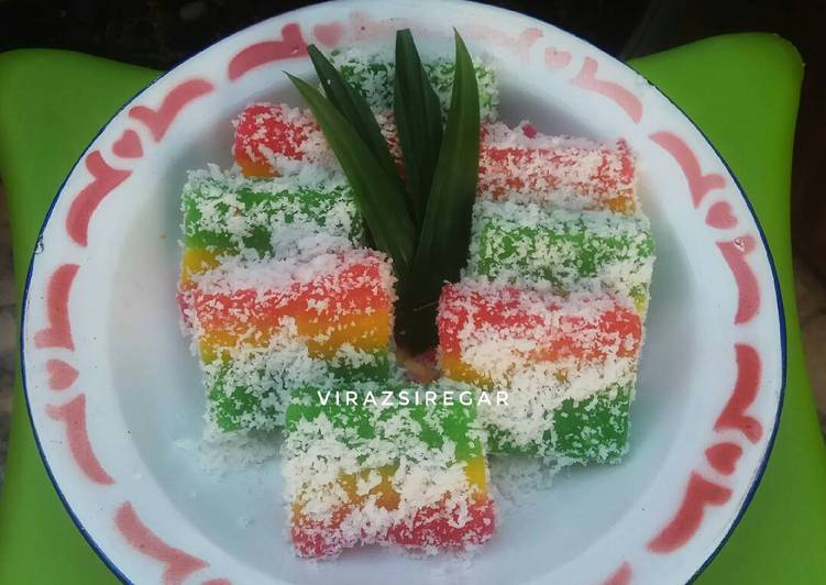 Resep Talam Singkong Rainbow Cepat Mudah Lezatoss Yang Enak