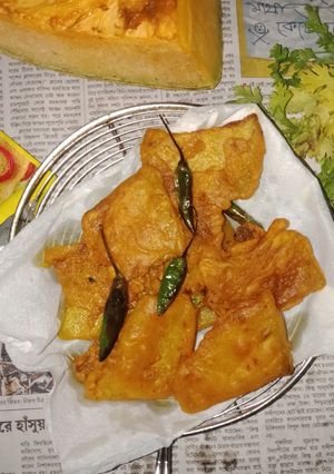 A picture of Pumpkin Pakoda.