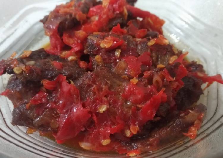 Dendeng (batokok) Balado