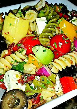 A picture of Mike's Chilled Greek Feta Salad.