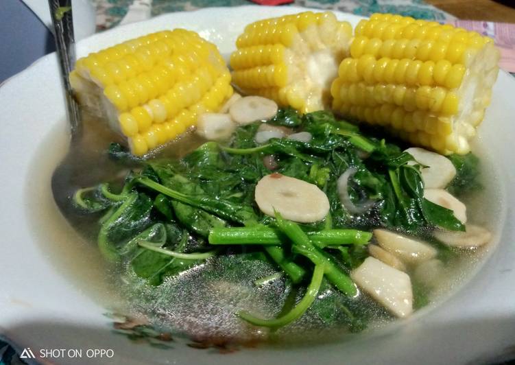 Resep Sayur bayam jagung gurih Lezat