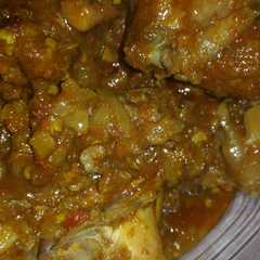 รูปของ Ayam kampung bumbu rujak pedeeeeees
