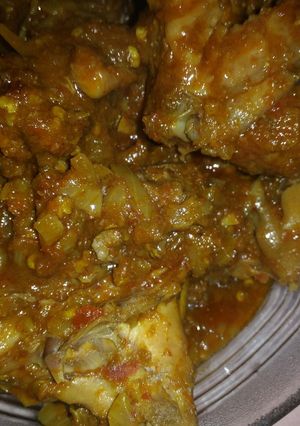 Foto resep Ayam kampung bumbu rujak pedeeeeees
