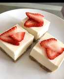 NO BAKE Strawberry Lemon Cheesecake