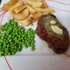 A picture of My Grilled Medallions in Garlic & herb Butter. 💖.