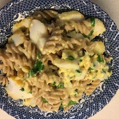 Smoked fish carbonara A picture of Smoked fish carbonara.