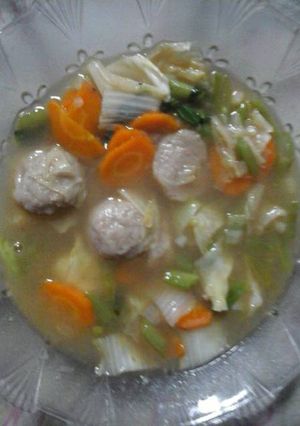 Foto resep Sop bakso sederhana