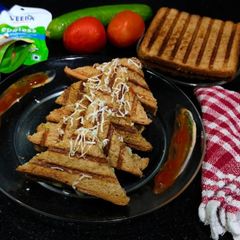 Veggie Grilled Sandwich for kid's lunchbox or snack A picture of Veggie Grilled Sandwich for kid's lunchbox or snack.