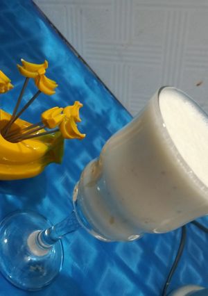 A picture of Banana milk shake.