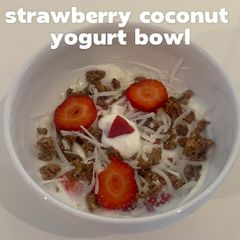 Strawberry Coconut Greek Yogurt Bowl A picture of Strawberry Coconut Greek Yogurt Bowl.