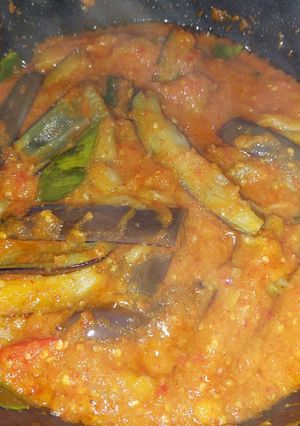 Foto resep 12. Sambel terong ungu