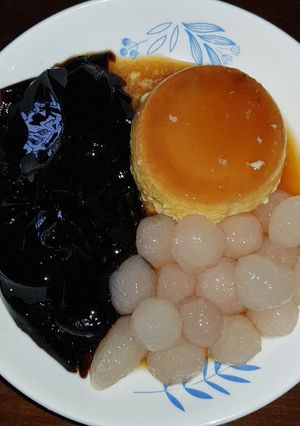 Hình của món Caramen trân châu sương sáo.